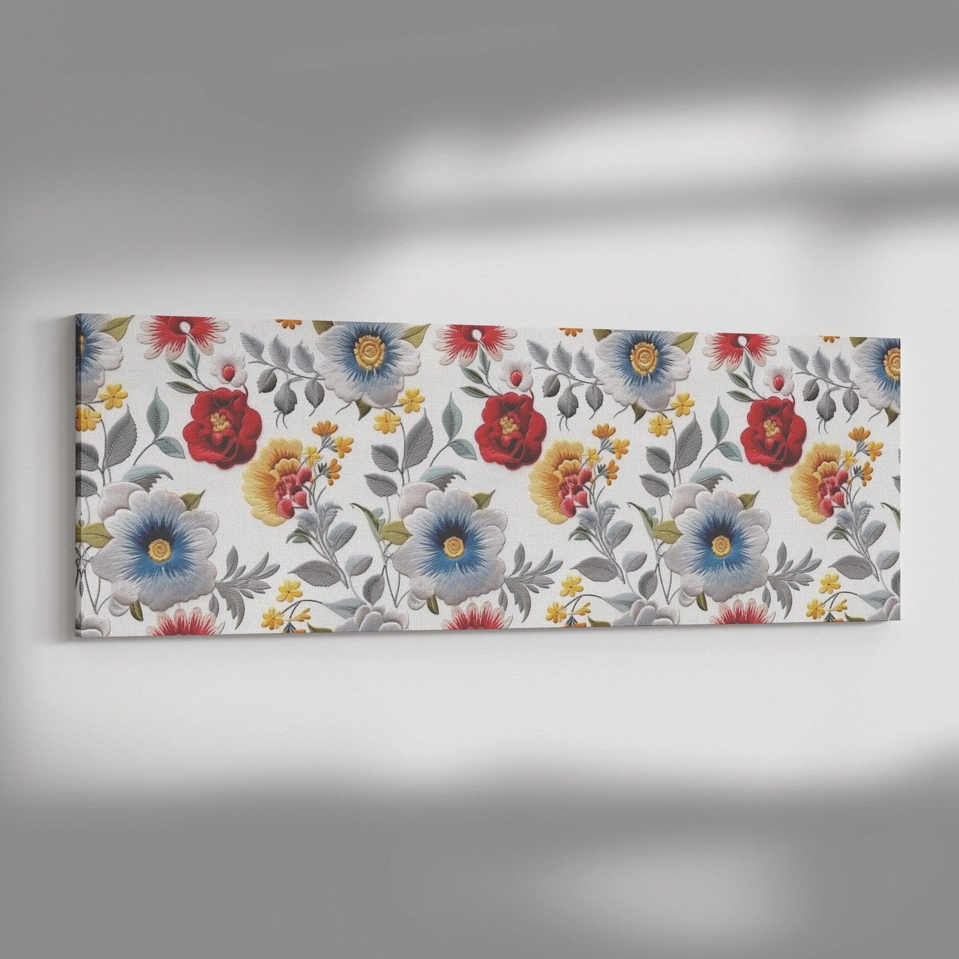 Panoramic Canvas: Blossoming Joy with Beautiful Wildflowers Perfect for Housewarming and Newlywed Home Closing Gifts - MRSBYVALLE