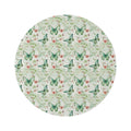 Pastel Mint Green, Yellow & Blue Floral Round Rug Whimsical Charm to Your Home Decor, Housewarming Gift Newlywed New House Rug interior Designer - MRSBYVALLE