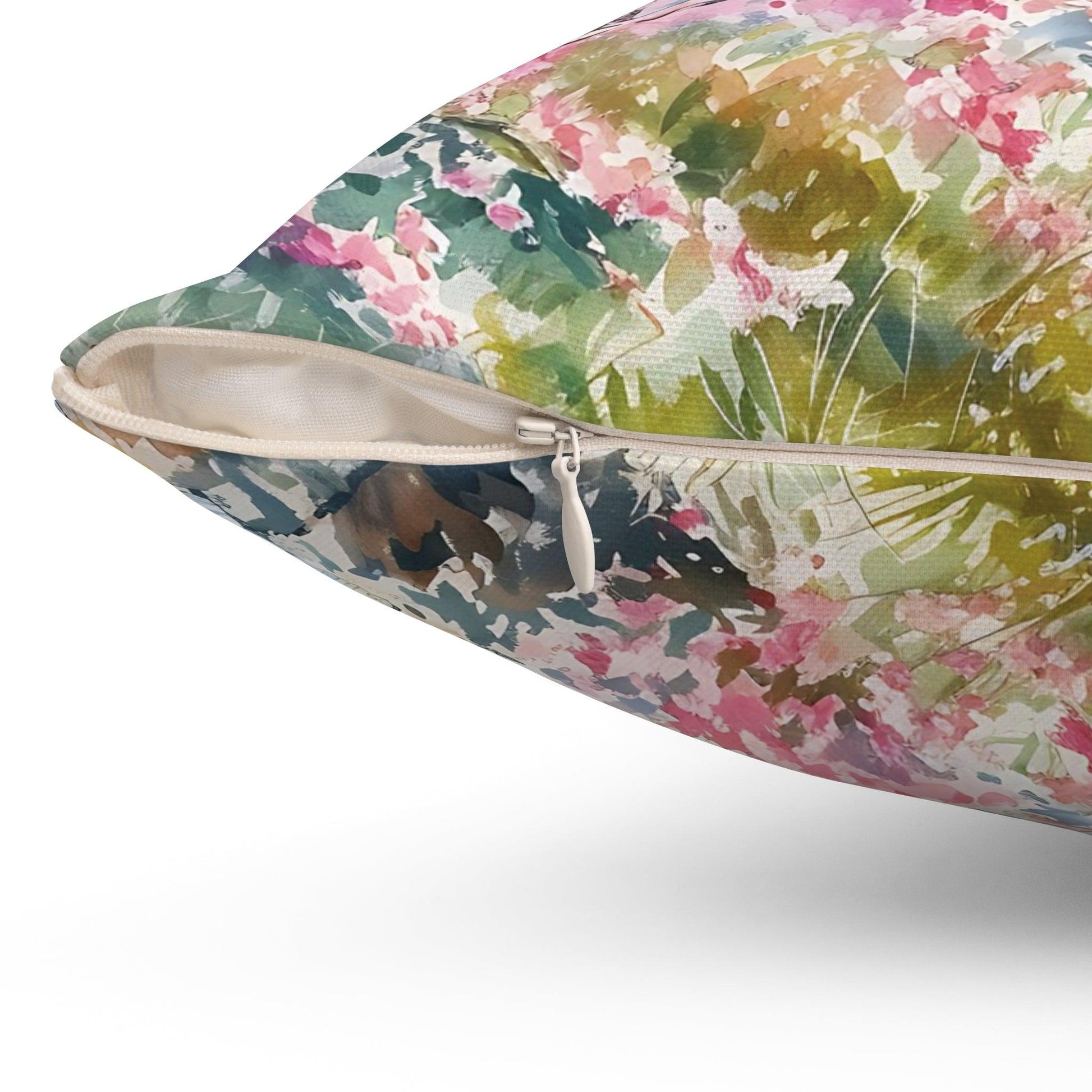 Pink Lighthouse Square Pillow Floral Elegance Wildflowers Square Pillow Wildflower Dreams Charm to Your Décor with This Stylish Accent Housewarming Gift New House - MRSBYVALLE