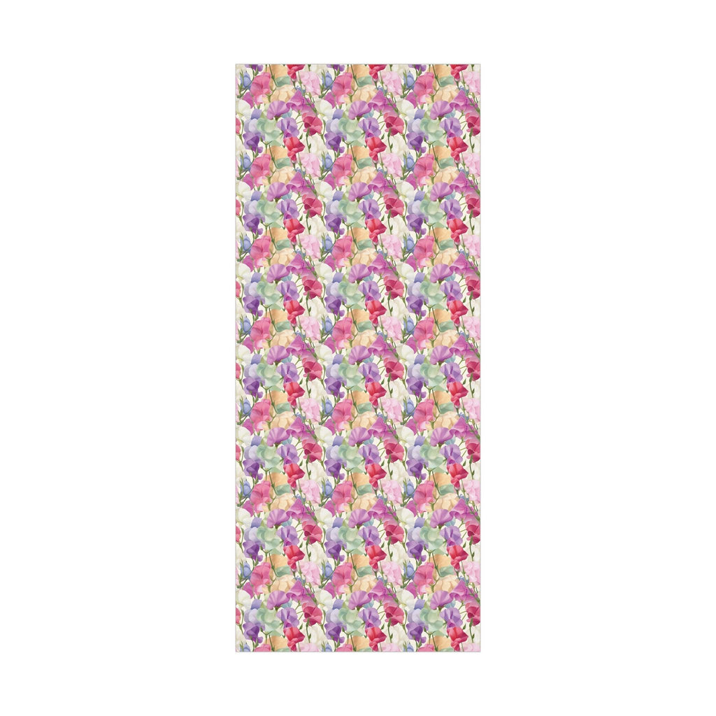Pink Purple Blue BOHO 3D Illusion Wildflowers Gift Wrap it's Perfect for Weddings, Bridal & Baby Showers Eco-Friendly, Vibrant Design in Matte/Satin, All Occasion - MRSBYVALLE