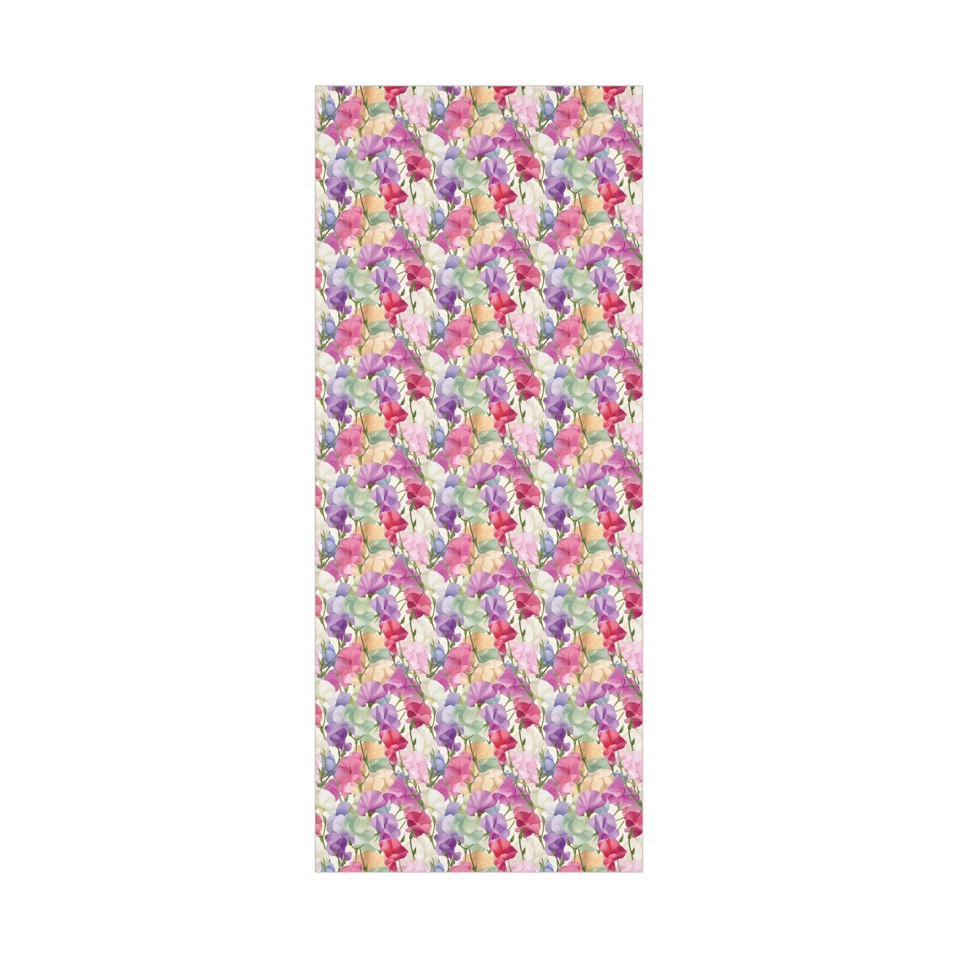 Pink Purple Blue BOHO 3D Illusion Wildflowers Gift Wrap it's Perfect for Weddings, Bridal & Baby Showers Eco-Friendly, Vibrant Design in Matte/Satin, All Occasion - MRSBYVALLE