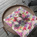 Pink Purple Blue BOHO 3D Illusion Wildflowers Gift Wrap it's Perfect for Weddings, Bridal & Baby Showers Eco-Friendly, Vibrant Design in Matte/Satin, All Occasion - MRSBYVALLE