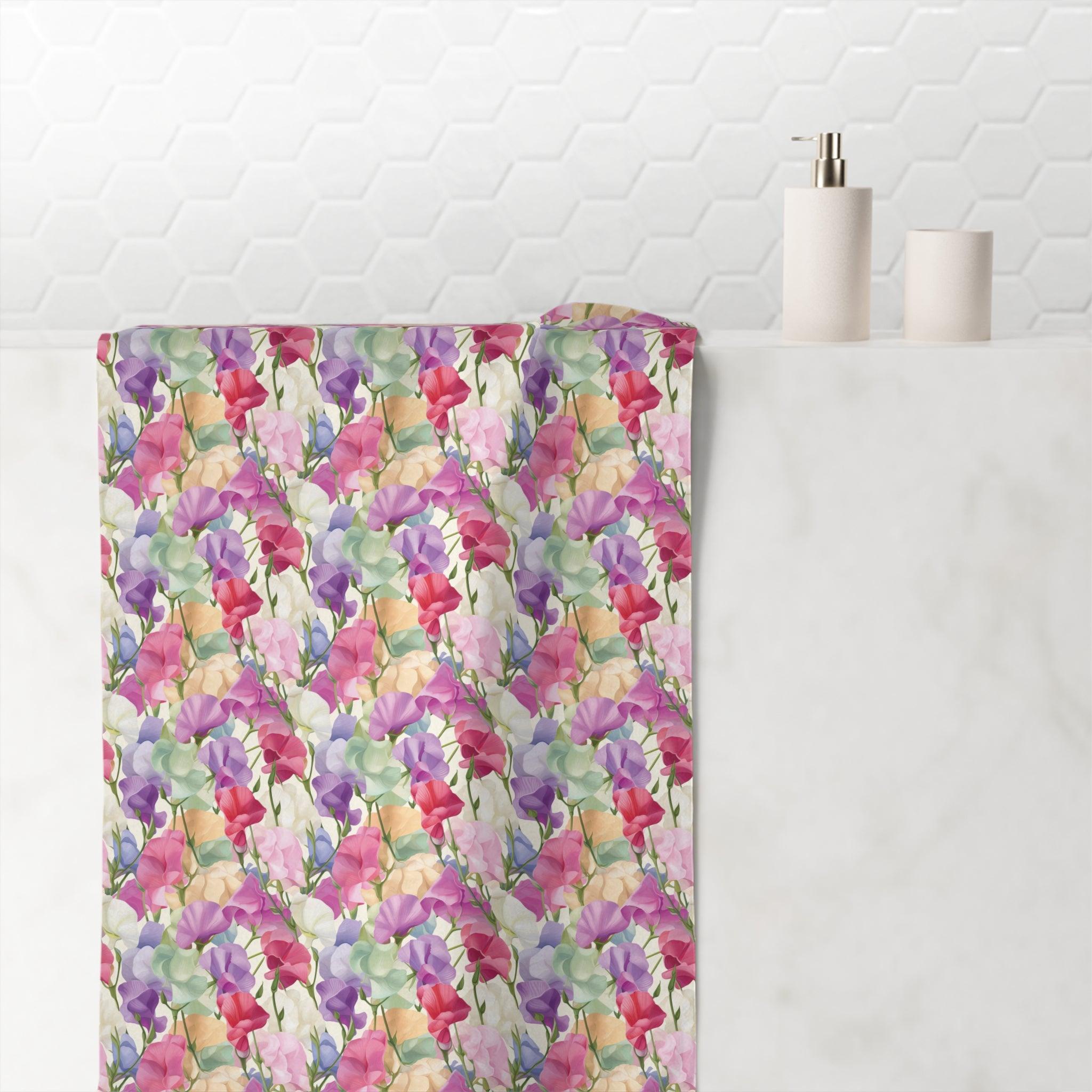 Pink Purple Blue Soft & Luxurious Mink-Cotton Towel 30x60 Elevate Your Bath Experience with Vibrant Nature-Inspired Elegance Housewarming Gift - MRSBYVALLE