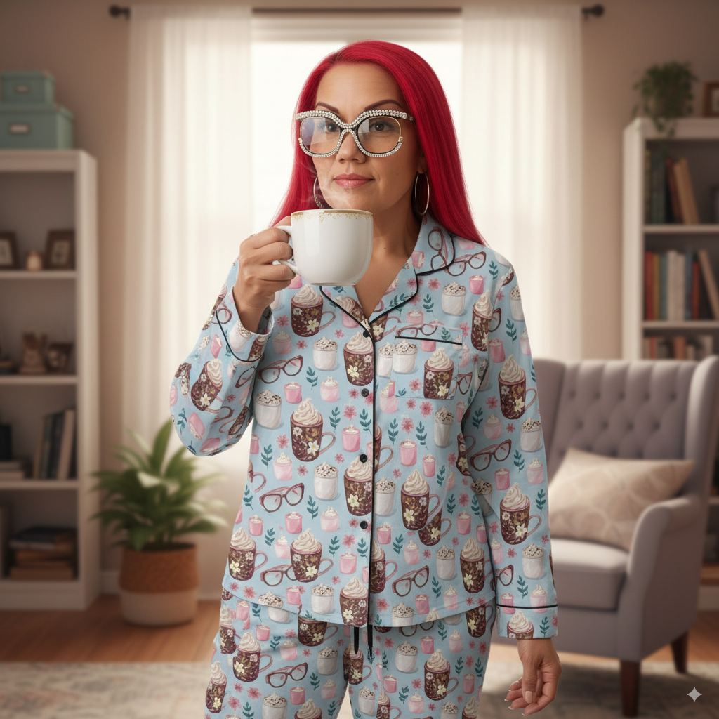 Women’s Satin Pajama Set – Cozy Loungewear & Luxury Sleepwear for Comfort and Style Christmas Gift, Christmas Morning Outfit Gift for her