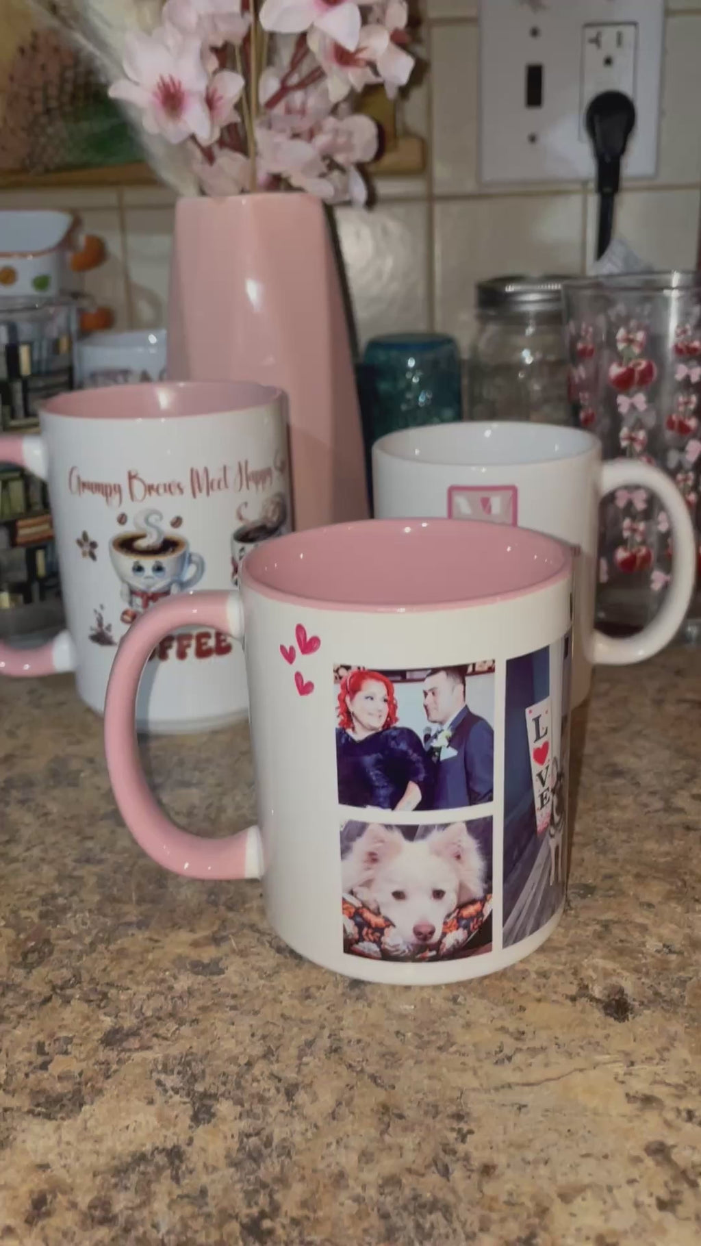 Personalized Photo Collage Coffee Mug, Custom Image Gift for Mom, Mother's Day Present, Colorful 15oz Cup, Birthday Mug, Custom Picture Mug Perfect Giift