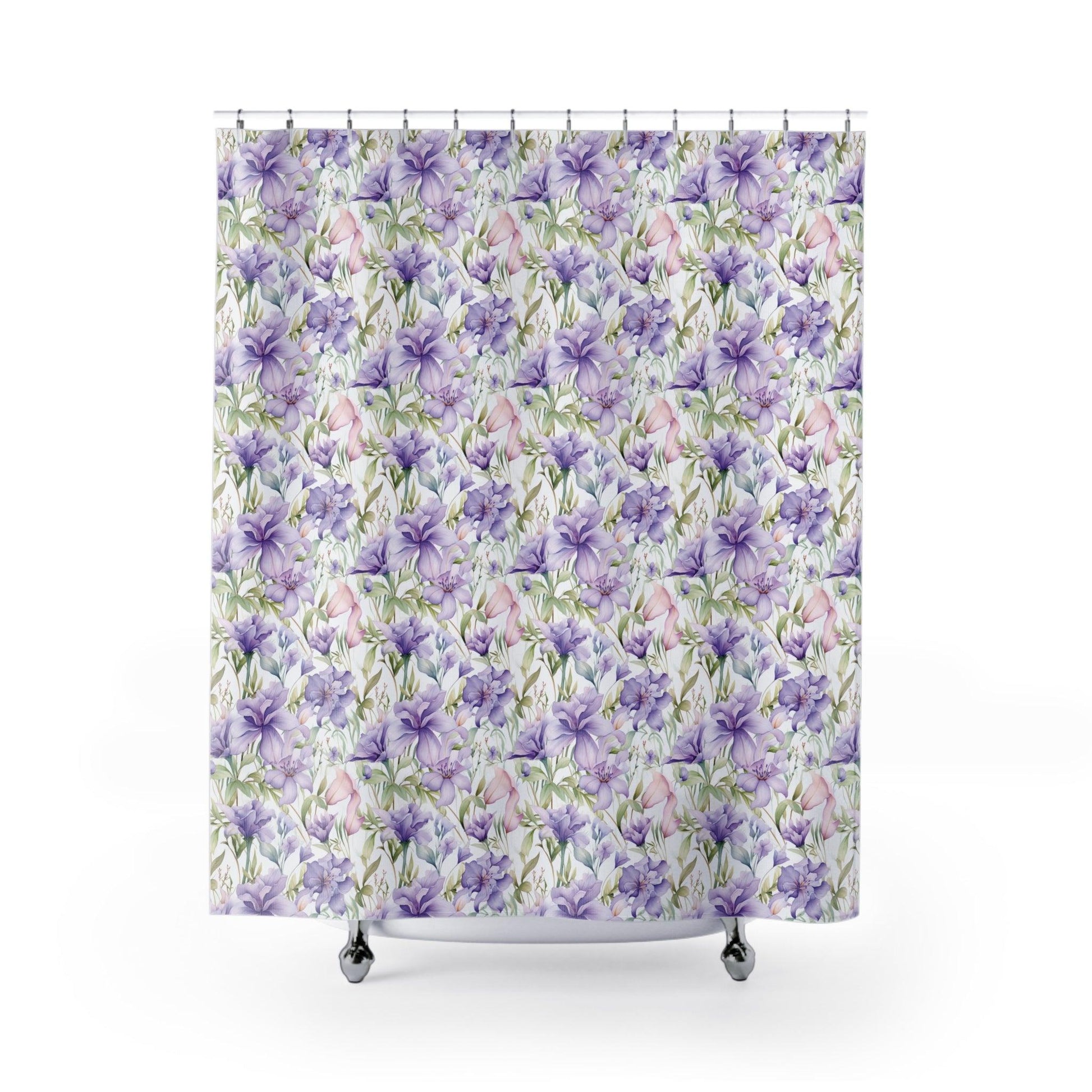 Purple and Pink Pastel Shower Curtain Modern Bathroom Decor Bathroom Decor Housewarming New House Gift Newlywed Wedding Gift - MRSBYVALLE