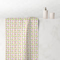 Soft & Luxurious Pink, Mint Green, Yellow Boho Chic Botanical Leaf Mink-Cotton Towel 30x60 Elevate Your Bath Experience with Vibrant Nature-Inspired Elegance Housewarming Gift - MRSBYVALLE