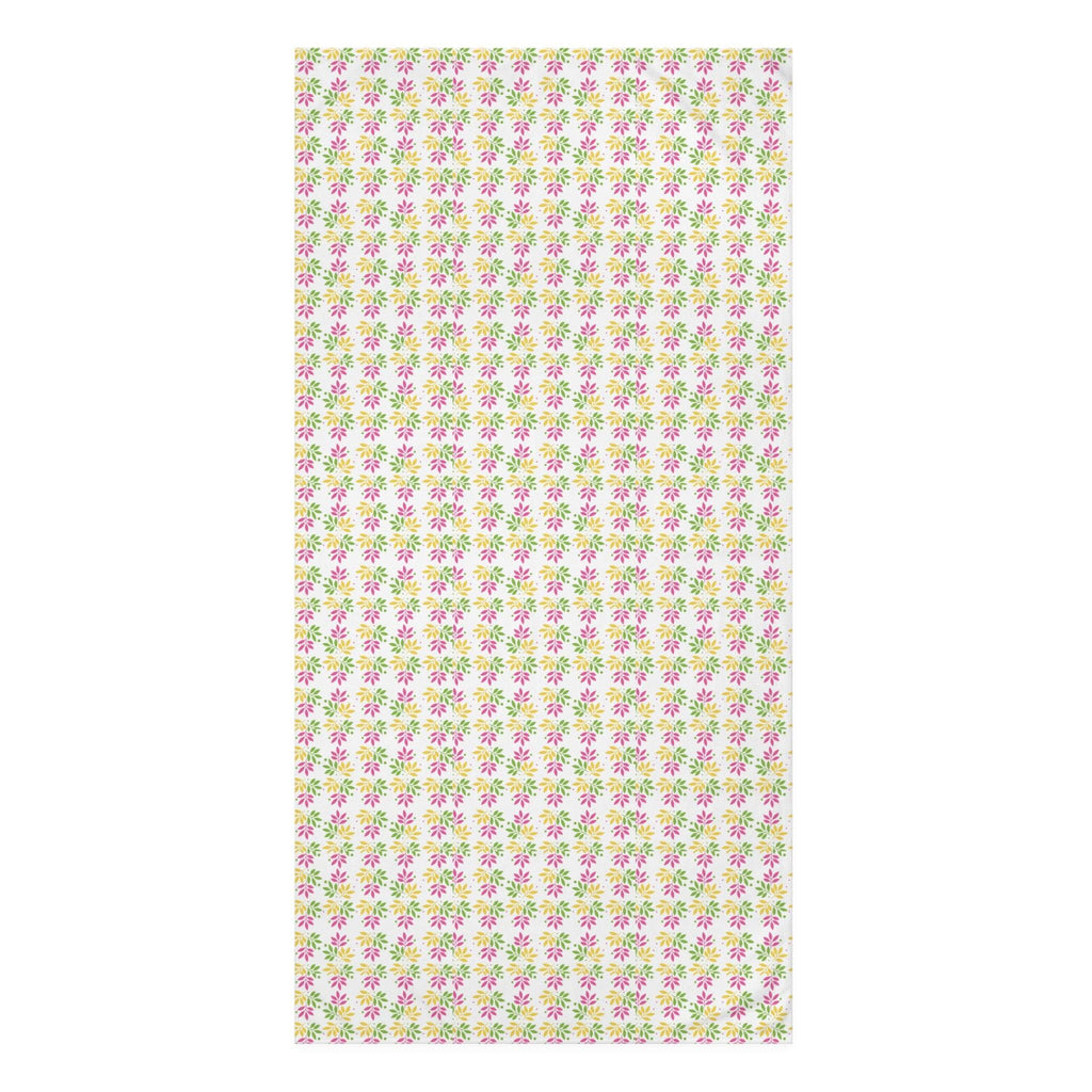 Soft & Luxurious Pink, Mint Green, Yellow Boho Chic Botanical Leaf Mink-Cotton Towel 30x60 Elevate Your Bath Experience with Vibrant Nature-Inspired Elegance Housewarming Gift - MRSBYVALLE