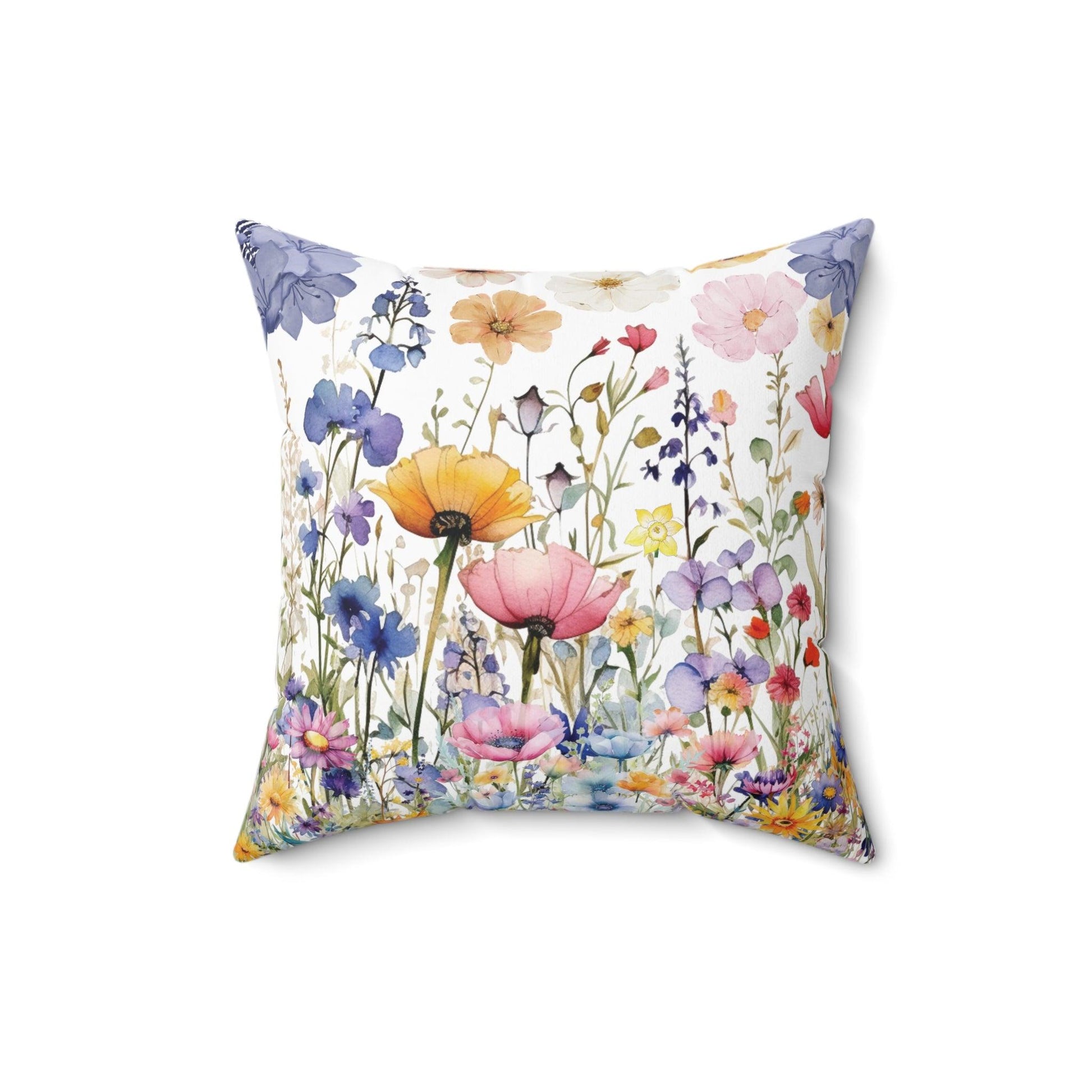 Square Pillow Floral Elegance Wildflowers Square Pillow Wildflower Dreams Charm to Your Décor with This Stylish Accent Housewarming Gift New House - MRSBYVALLE