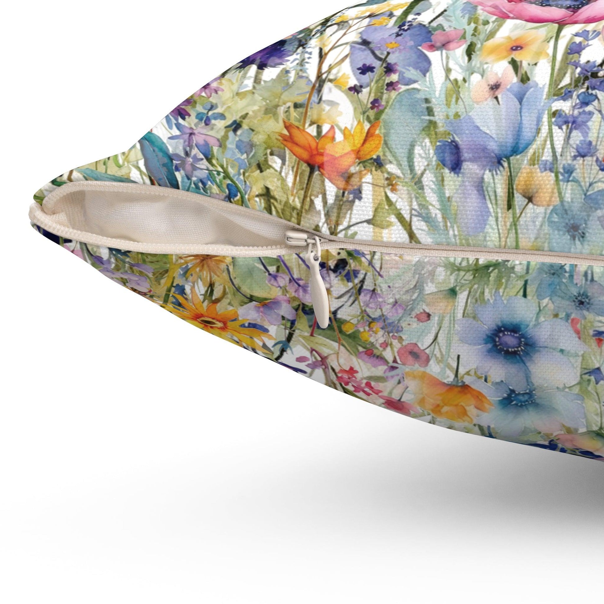 Square Pillow Floral Elegance Wildflowers Square Pillow Wildflower Dreams Charm to Your Décor with This Stylish Accent Housewarming Gift New House - MRSBYVALLE