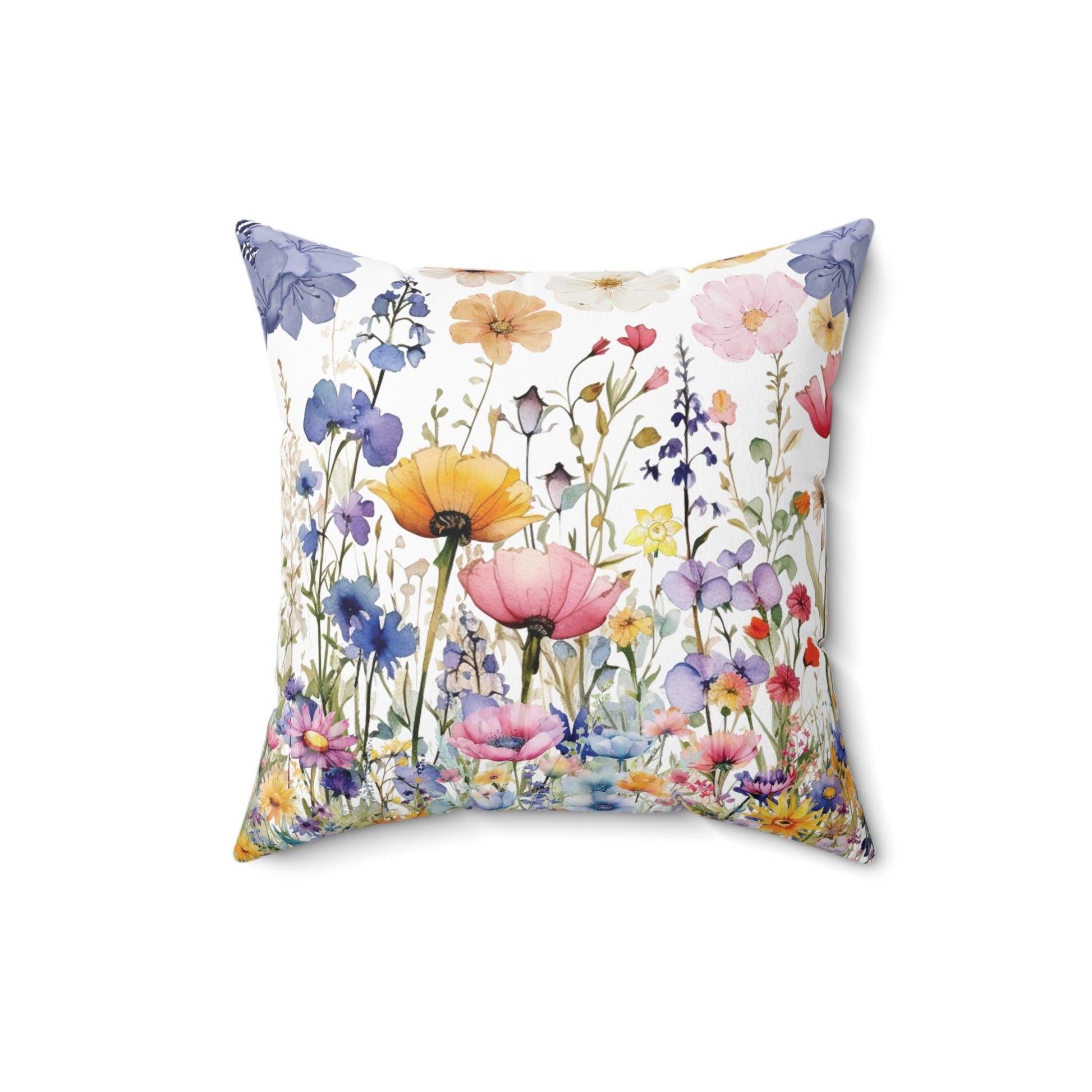Square Pillow Floral Elegance Wildflowers Square Pillow Wildflower Dreams Charm to Your Décor with This Stylish Accent Housewarming Gift New House - MRSBYVALLE
