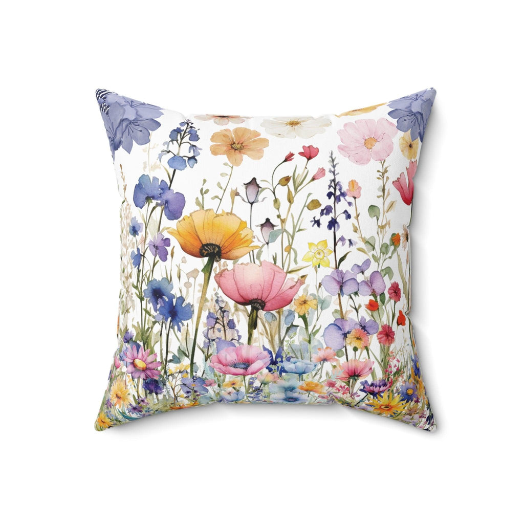 Square Pillow Floral Elegance Wildflowers Square Pillow Wildflower Dreams Charm to Your Décor with This Stylish Accent Housewarming Gift New House - MRSBYVALLE