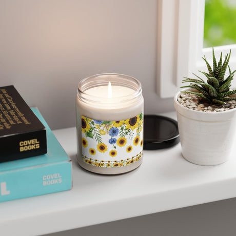 SunFlower Fun Candle 9oz Perfect for Relaxation & Home Ambiance Scented Soy Candle, 9oz, Wedding, Bridal Shower, Mother's Day Gift - MRSBYVALLE