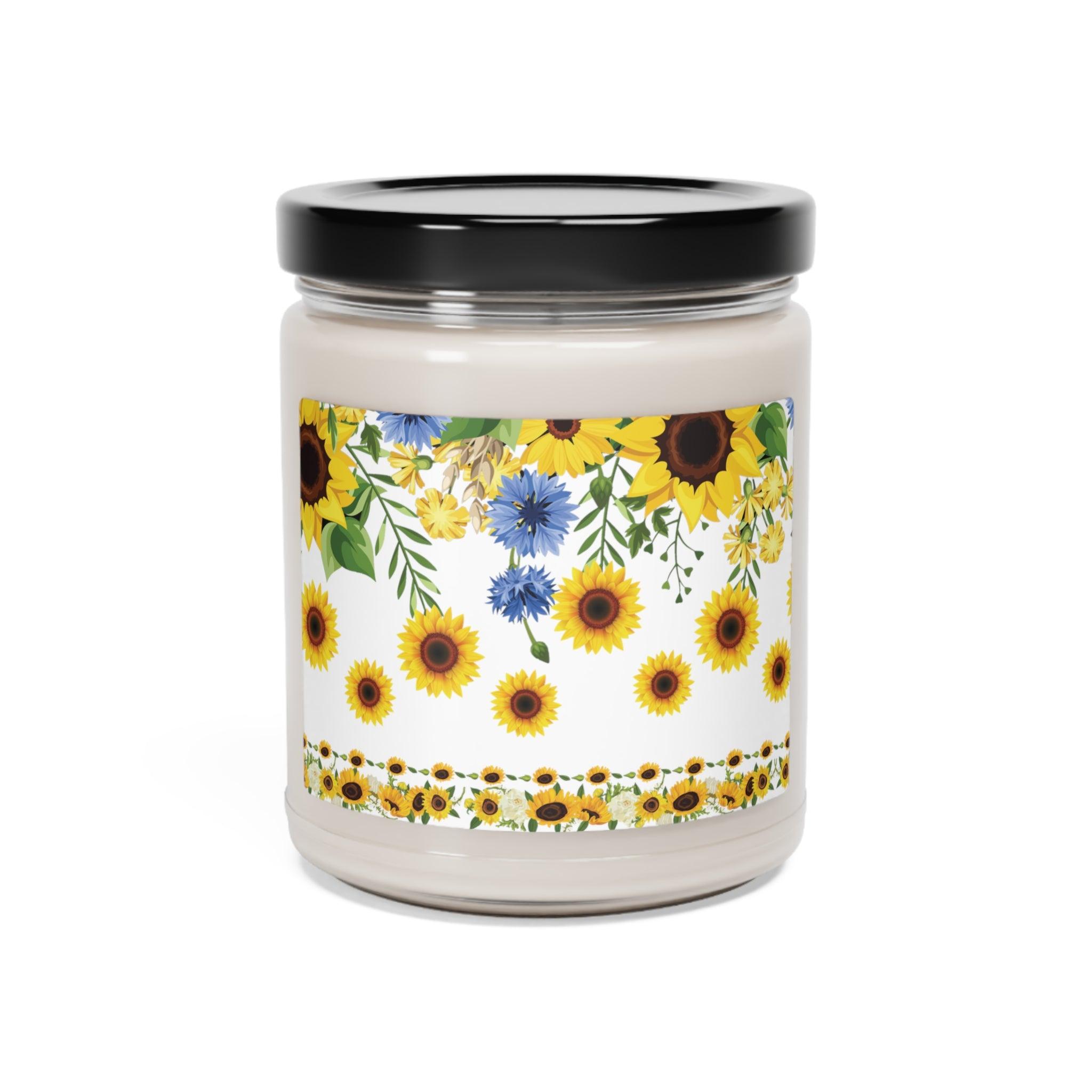 SunFlower Fun Candle 9oz Perfect for Relaxation & Home Ambiance Scented Soy Candle, 9oz, Wedding, Bridal Shower, Mother's Day Gift - MRSBYVALLE