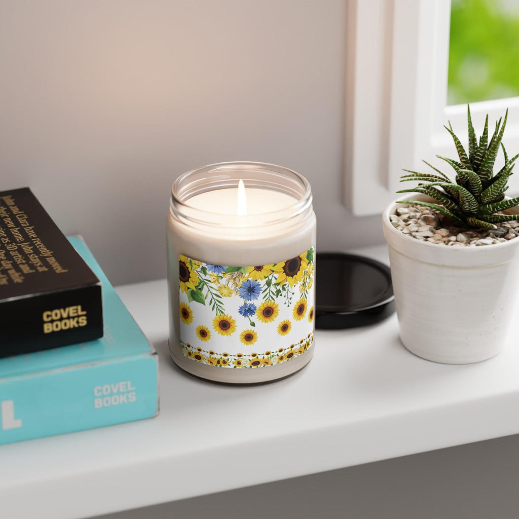 SunFlower Fun Candle 9oz Perfect for Relaxation & Home Ambiance Scented Soy Candle, 9oz, Wedding, Bridal Shower, Mother's Day Gift - MRSBYVALLE