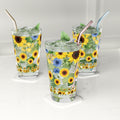 Sunflowers 16oz Pint Glass Elegant Drinkware Inspired by Classic Art | Ideal for Home Bar, Kitchen, Gifts Durable Artistic Beer Glasses Perfect Gift Item Dishwasher Party Drinkware, Cocktail, Wedding Perfect for Parties Glassware, New House Gift - MRSBYVALLE