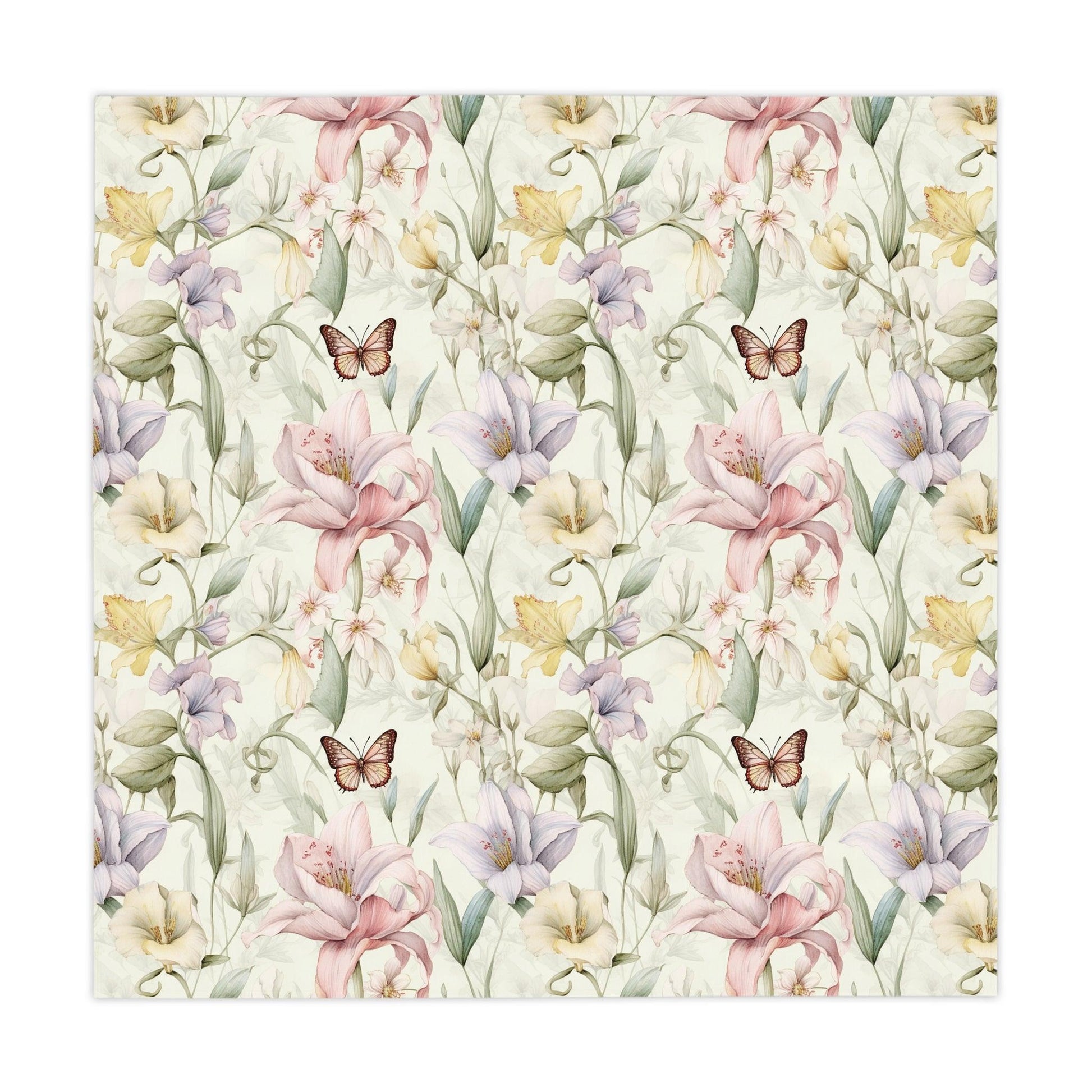 Tablecloth Butterfly Purple Pink Pastel Elegant, Washable Linens for Home, Weddings, Birthdays all Events Durable & Stylish for All Occasions - MRSBYVALLE