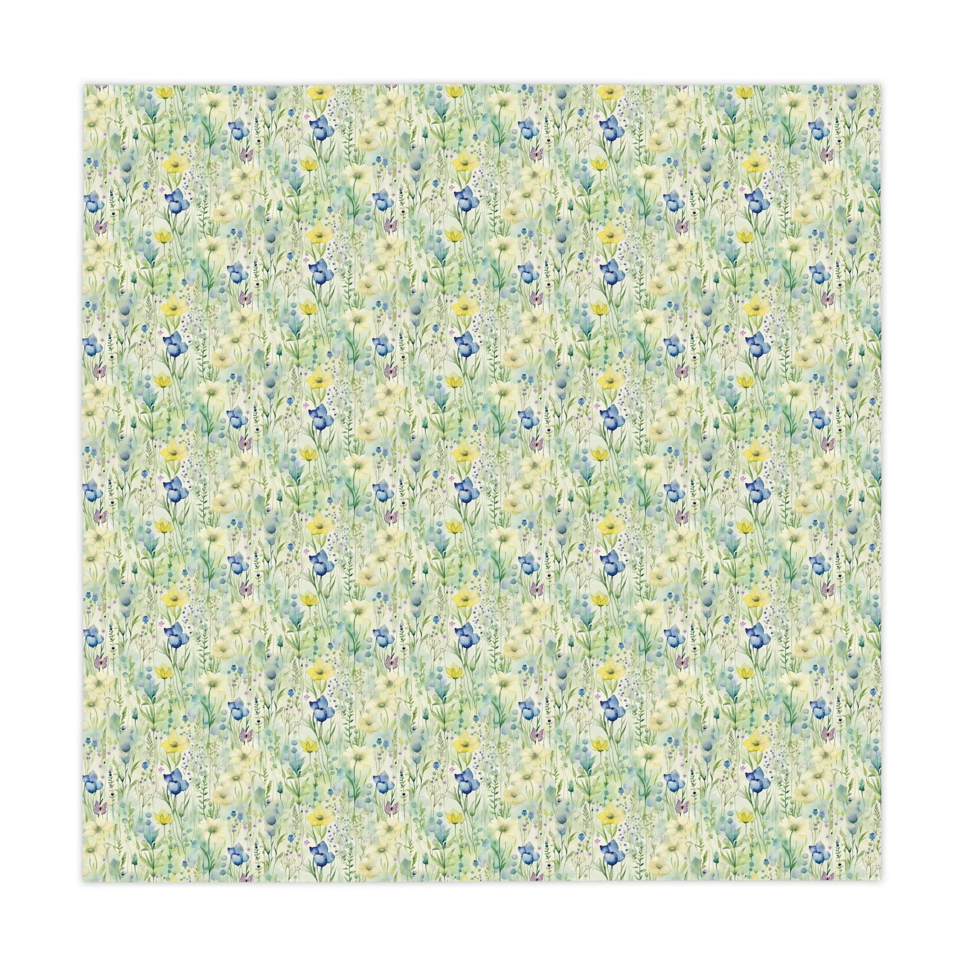 Tablecloth Pastel Mint Green, Yellow & Blue Floral Tablecloth Perfect for Weddings, Mother's Day & All Occasions Spring-Inspired Elegance Washable Linens for Home, Birthdays all Events - MRSBYVALLE