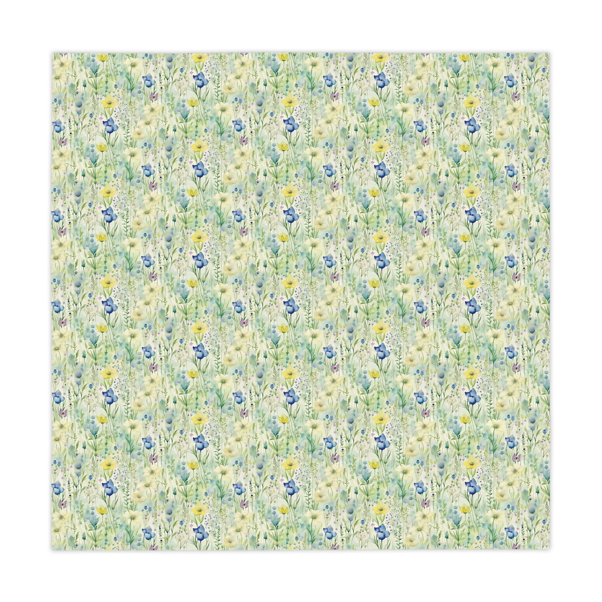 Tablecloth Pastel Mint Green, Yellow & Blue Floral Tablecloth Perfect for Weddings, Mother's Day & All Occasions Spring-Inspired Elegance Washable Linens for Home, Birthdays all Events - MRSBYVALLE