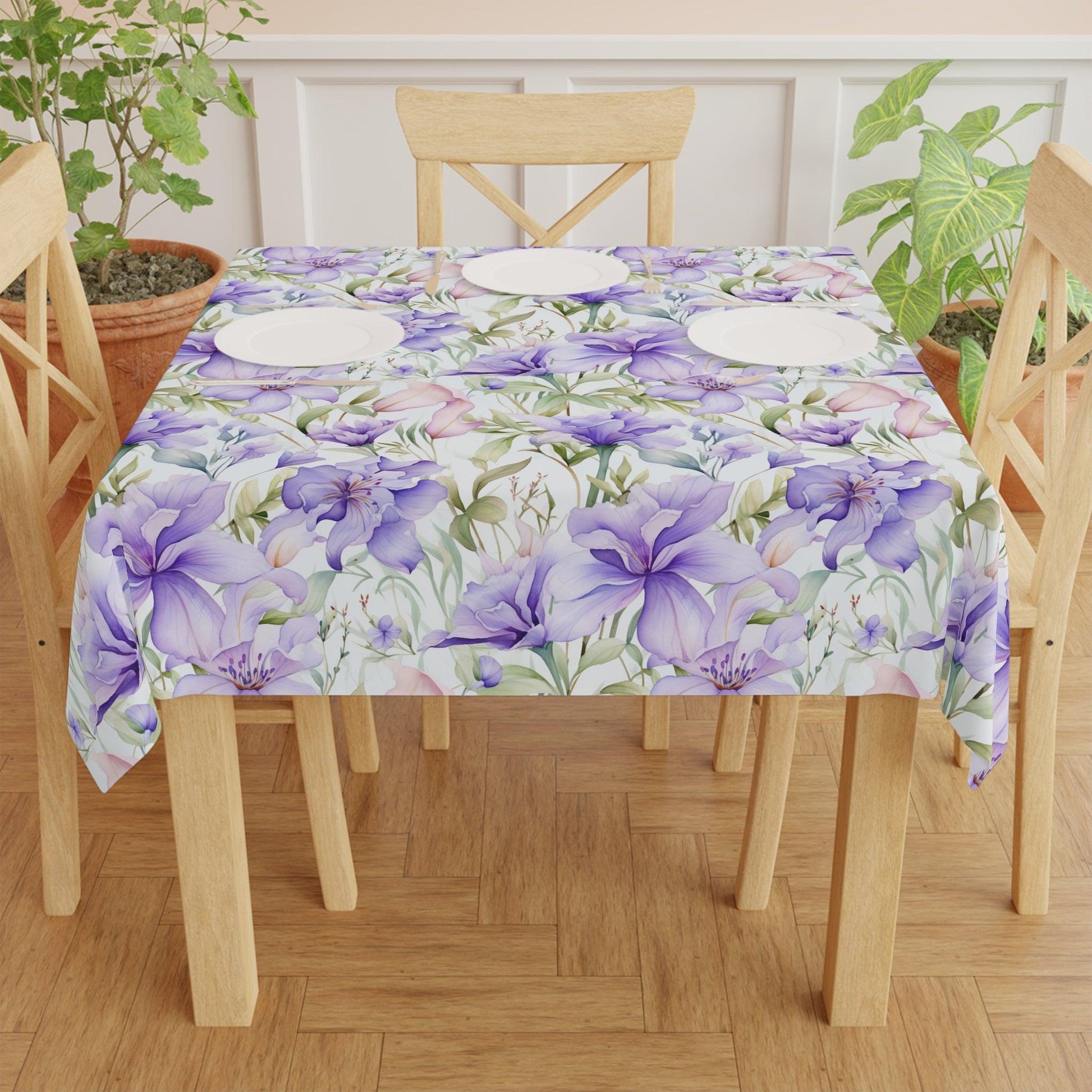 Tablecloth Purple Pink Pastel Elegant, Washable Linens for Home, Weddings,  Birthdays all Events Durable & Stylish for All Occasions - MRSBYVALLE