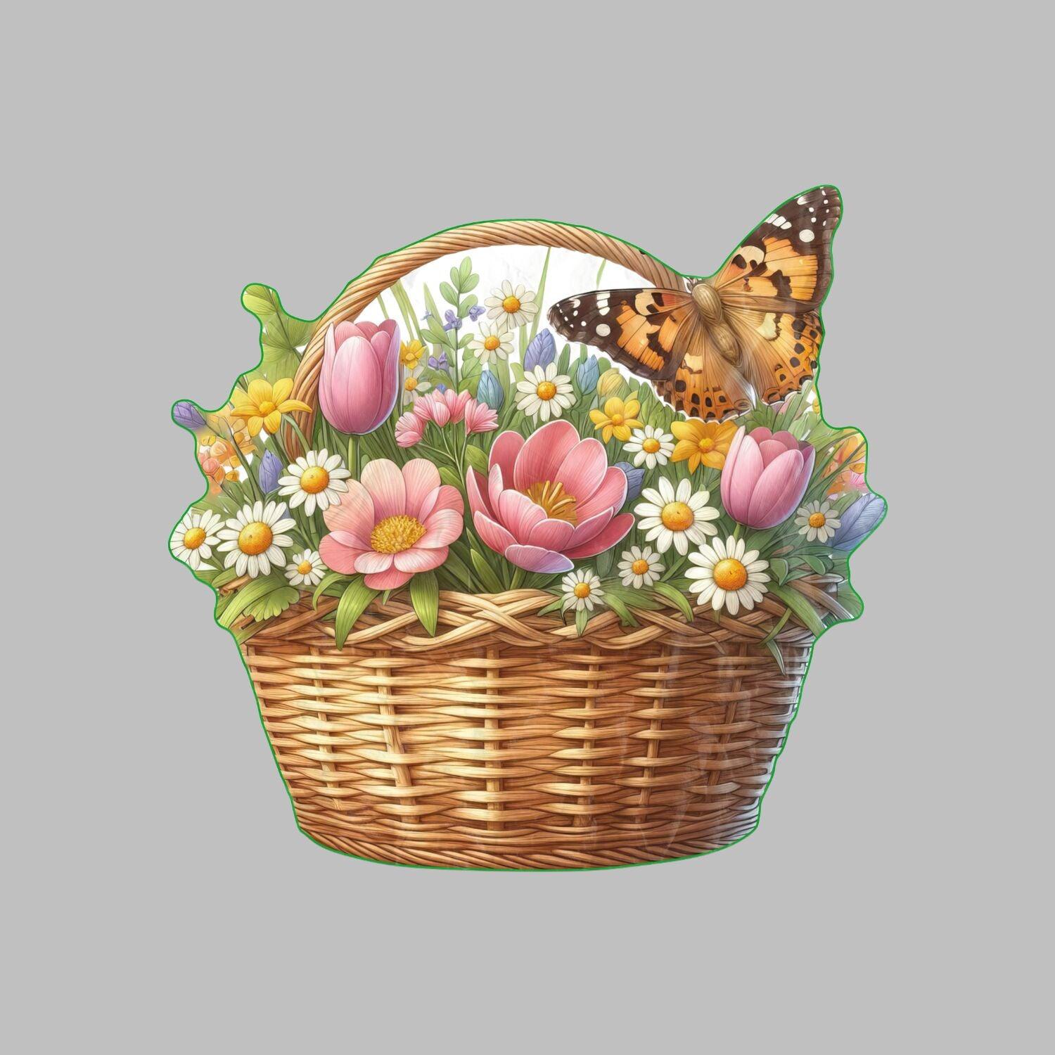 Transform your beach experience with our Basket Bouquet Beach Towel featuring a stunning flower and butterfly design ultimate summer vibes! - MRSBYVALLE