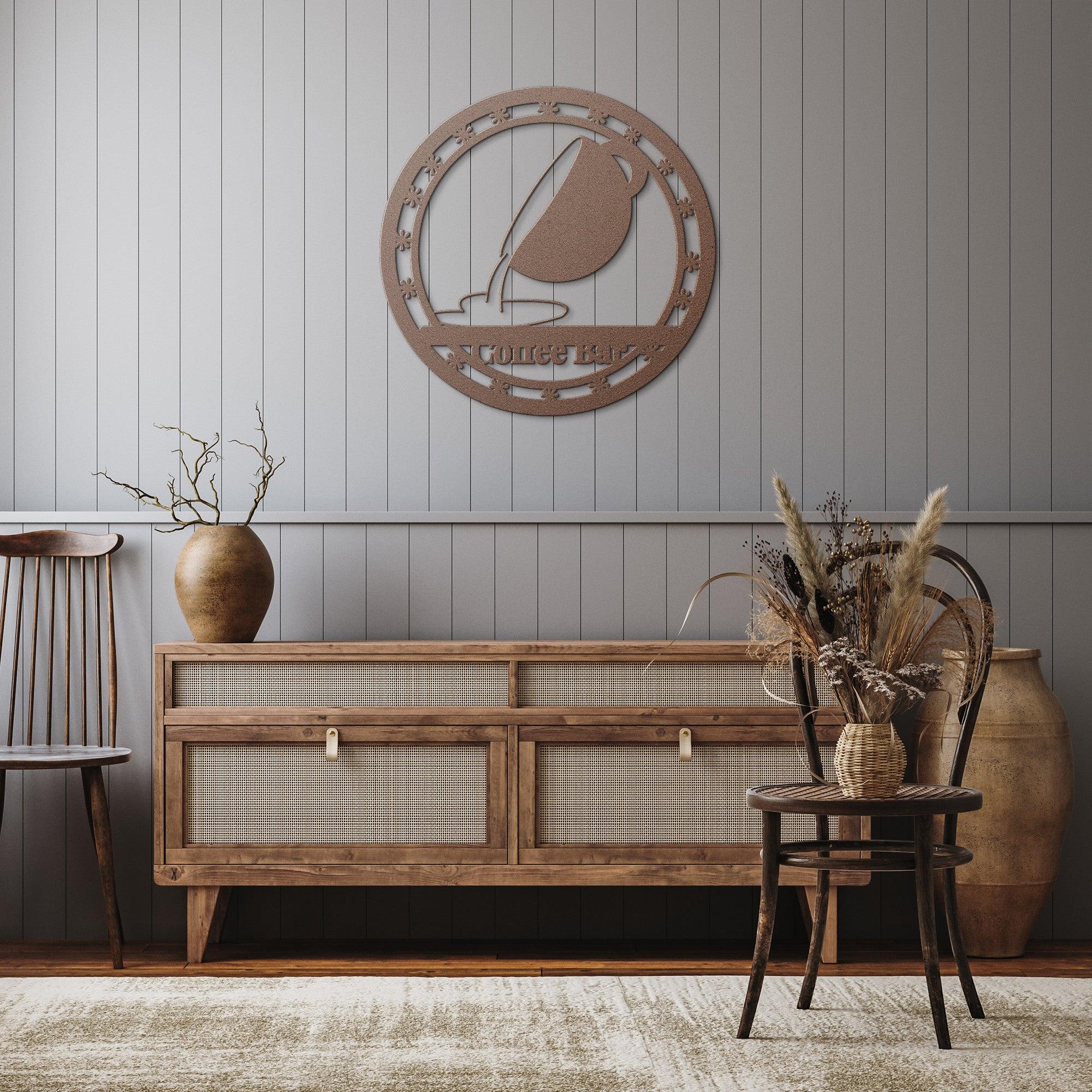 Vintage Coffee Cup Metal Sign Ideal Kitchen Decor for Coffee Bar Enthusiasts - MRSBYVALLE