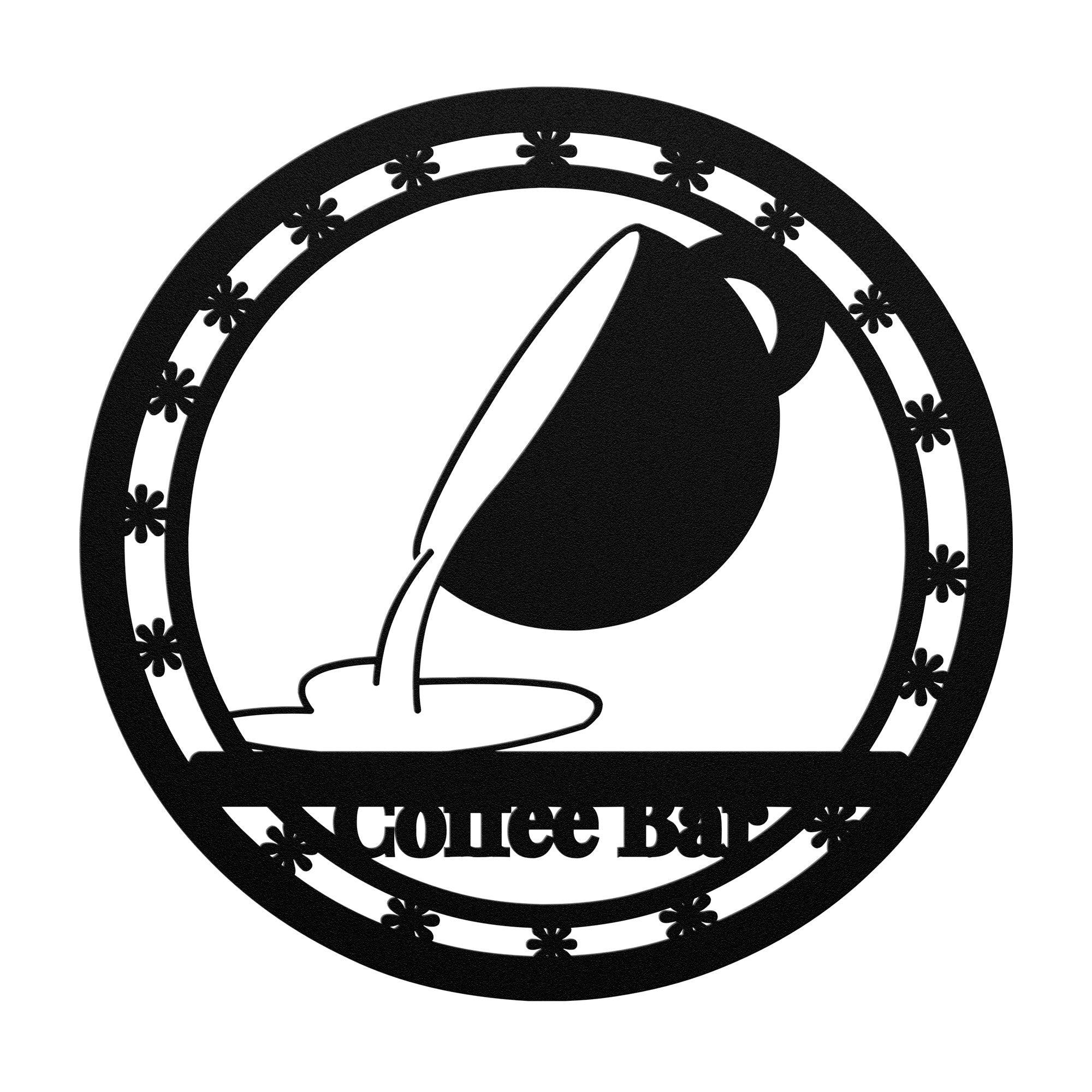 Vintage Coffee Cup Metal Sign Ideal Kitchen Decor for Coffee Bar Enthusiasts - MRSBYVALLE