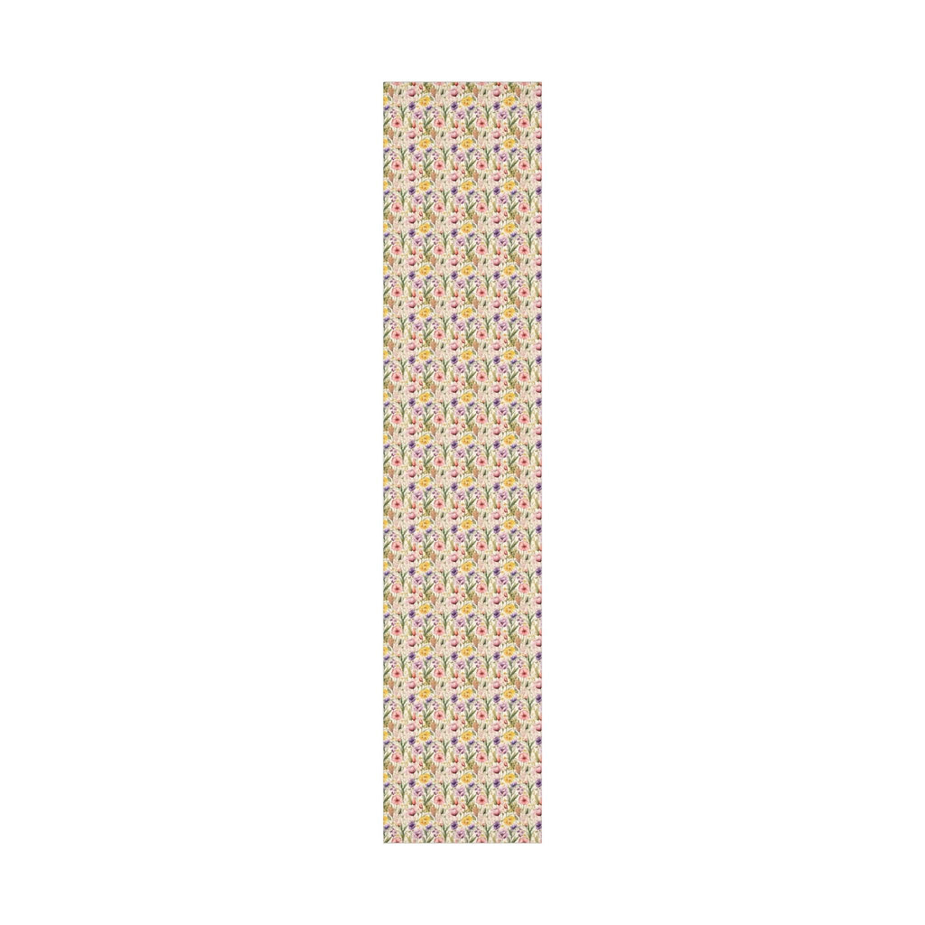Watercolor Wildflowers Soft Pink, Peach, Purple, and Green Yellow Wrapping Paper Perfect for Elegant Gifts & Spring Celebrations Bridal Showers - MRSBYVALLE